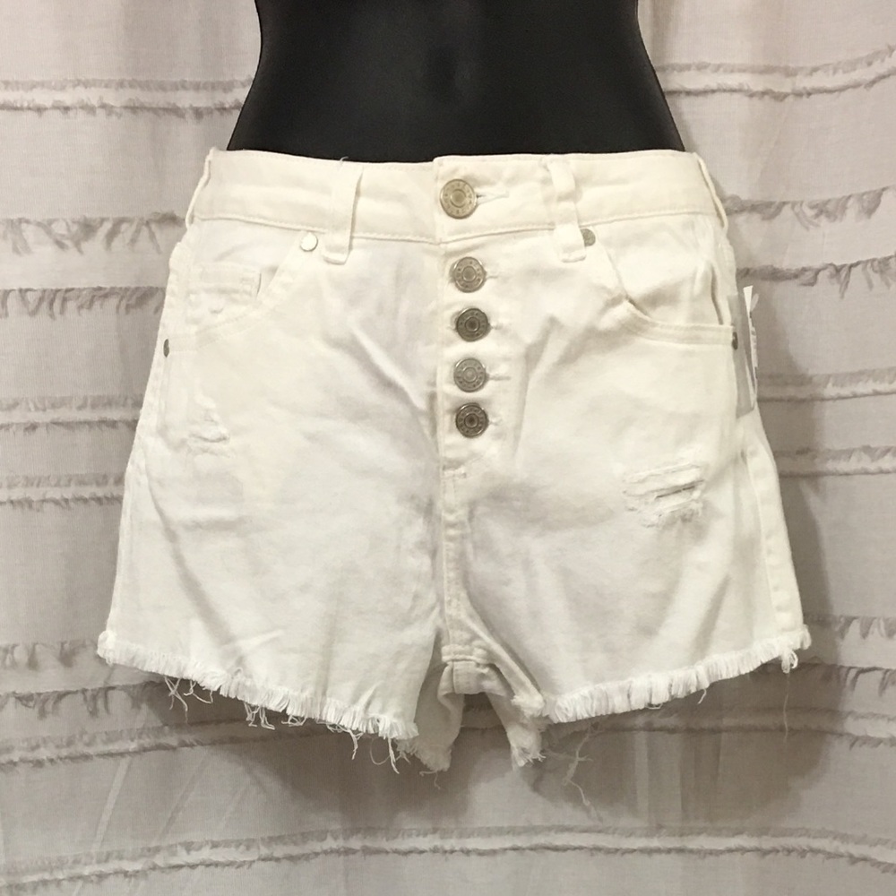 NWT Charlotte Russe Refuge Button Fly Shorts